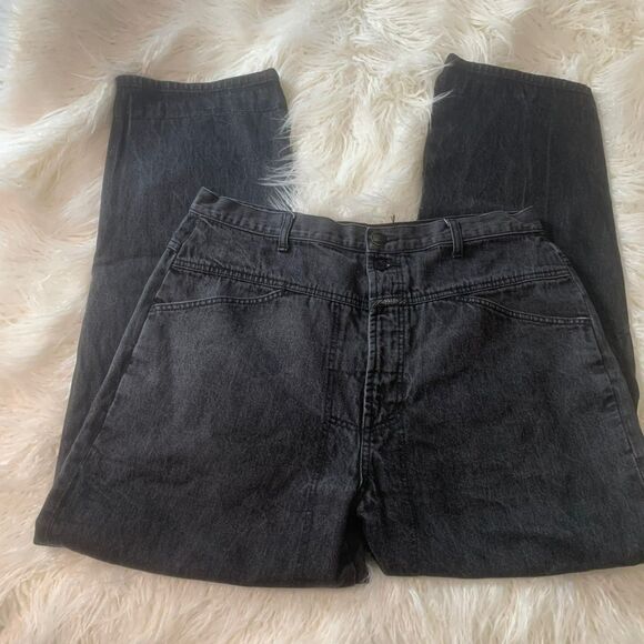 VTG 90s Marithe + Francois Girbaud Black Denim Jeans Baggy Skater 38